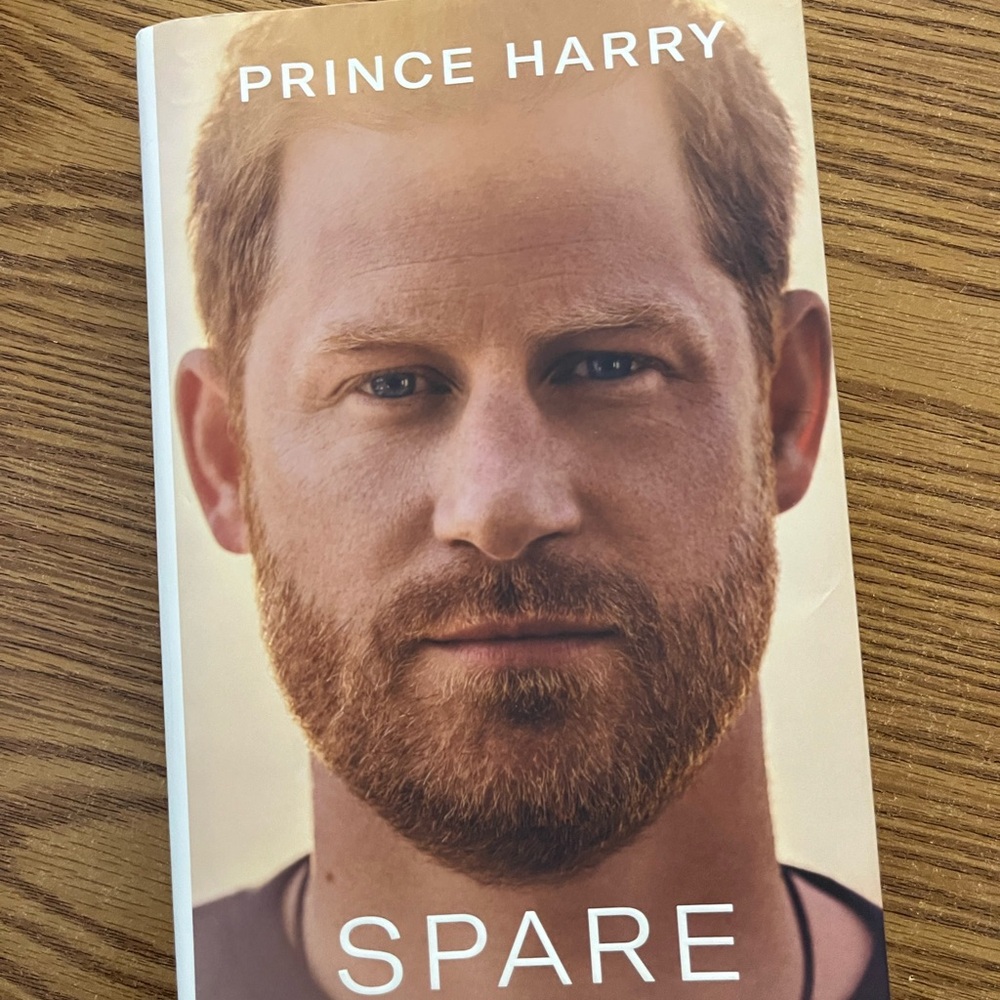 Spare written by Prince Harry (hardcover)